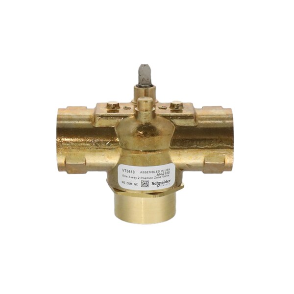 Erie Controls Valve 3-Way, 1" Sweat, 3.5Cv - VT3413