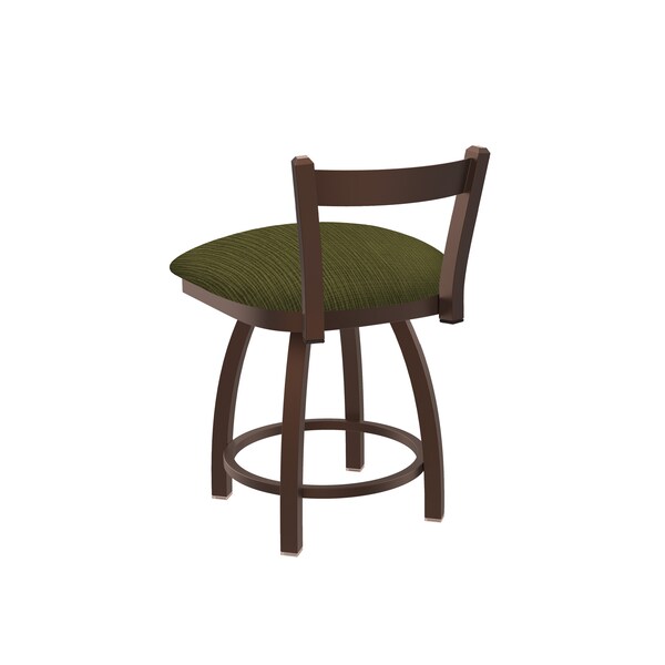 Holland Bar Stool Co 18" Low Back Swivel Vanity Stool, Bronze Finish, Graph Parrot Seat - 82118BZ015