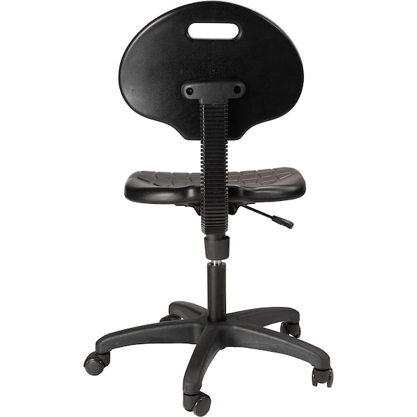 National Public Seating Office Chair, 37 in H, Black - 6716HB