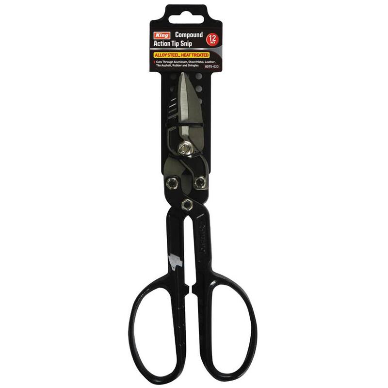 KING 12 in. Compound Action Tin Snip - 0075-0