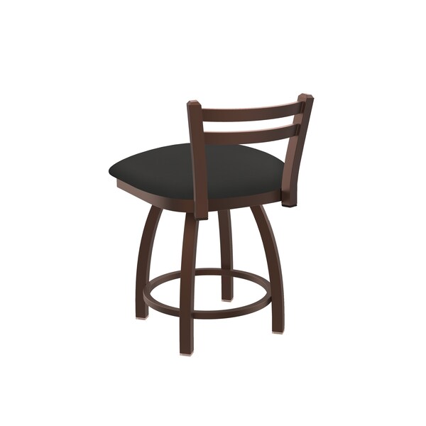 Holland Bar Stool Co 18" Low Back Swivel Vanity Stool, Bronze Finish, Canter Iron Seat - 41118BZ008