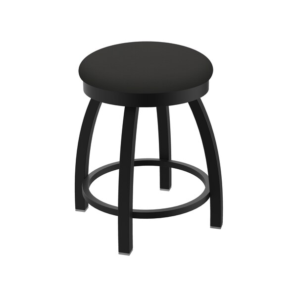 Holland Bar Stool Co 18" Swivel Vanity Stool, Black Wrinkle, Canter Iron Seat - 80218BW008