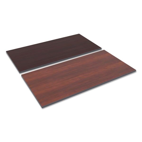 Alera Reversible Laminate Table Top, Rect, 59-3/8Wx29.5, Med Cherry/Mahogany - ALETT6030CM