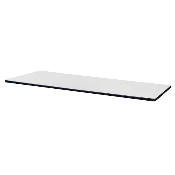 Regency Regency 72 x 30 in Rectangle Double Sided Table Top- Ash Grey or White - TTRC7230AGWH