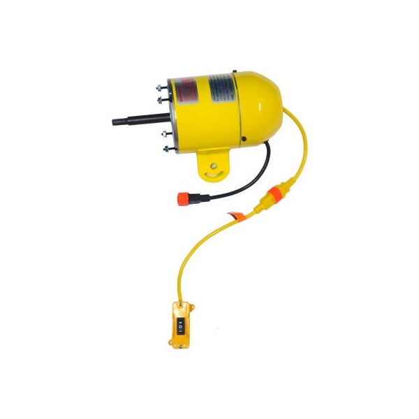 Hunter Fan Co. Jan Fan Jan Fan High Efficiency Motor w/ Drop Cord Switch, 115V, 2 Speed, Yellow - JF-110V-HEM-DCS