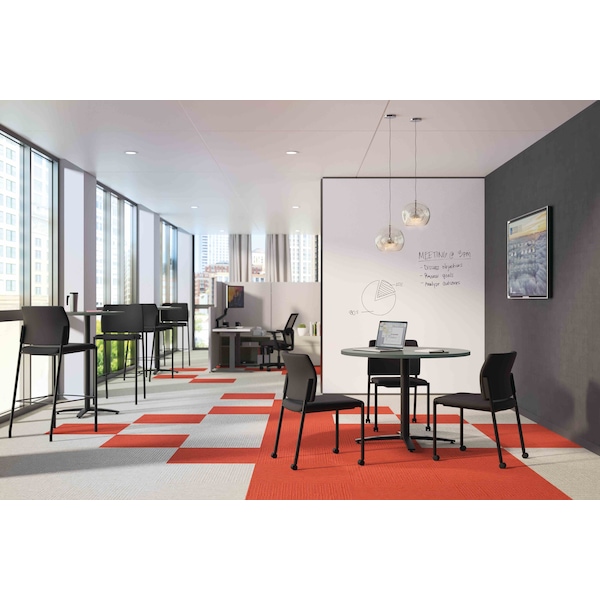 Hon Between Round Table Tops, 36" Dia., Steel Mesh/Charcoal - HBTTRND36.N.A9.S