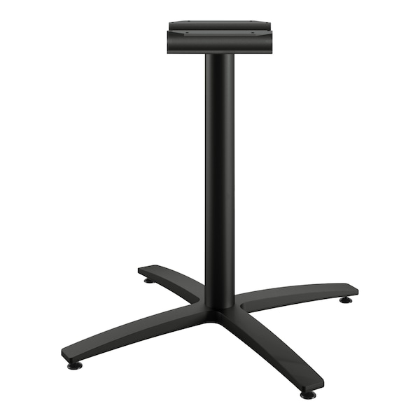 Hon Between Seated-Height X-Base for 42 in. Table Tops, 32.68w x 29.57h, Black - HBTTX30L.CBK