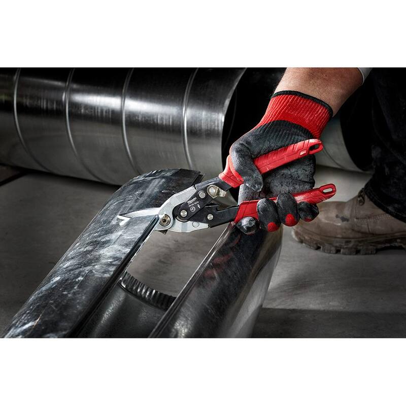 Milwaukee 10 in. Left-Cut Aviation Snips with 10 in. Straight-Cut Aviation Snips - 48-22-4510-48-22-4530