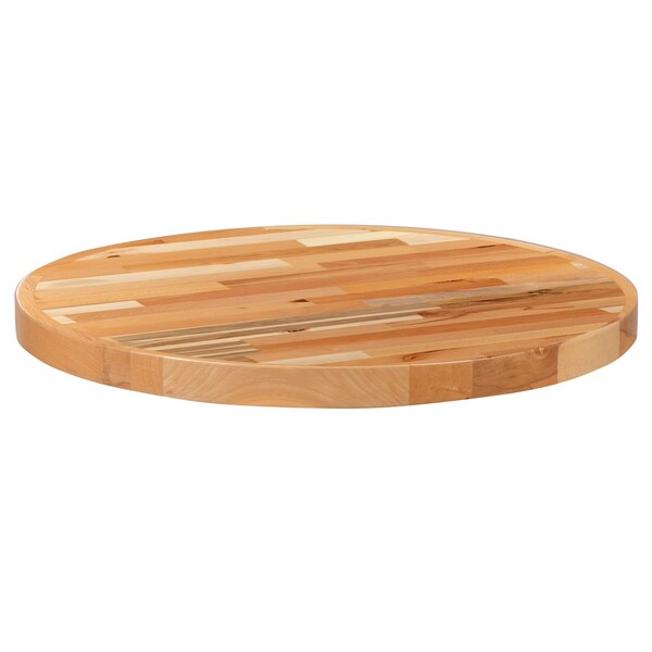 Flash Furniture 30" Round Butcher Block Style Table Top - XU-BB30RD-GG