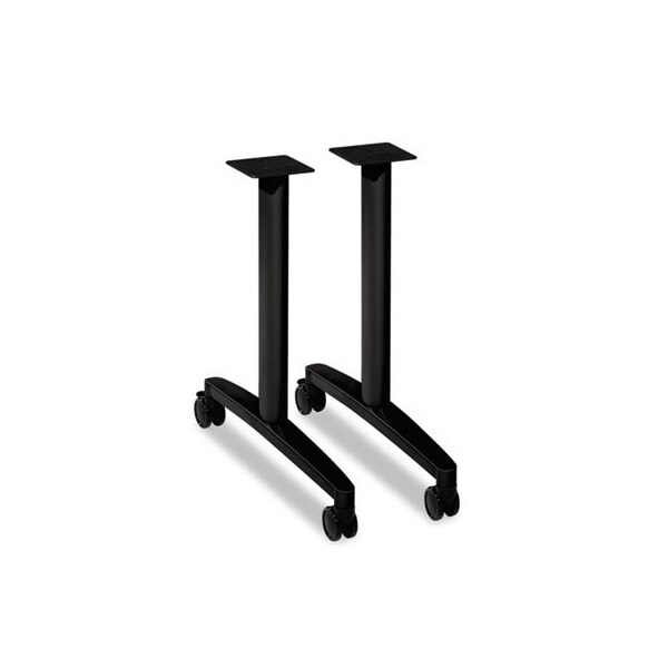 Hon HON, Huddle T-Leg Base For 24in And 30in Deep Table Tops, Black - MTLEG24CP