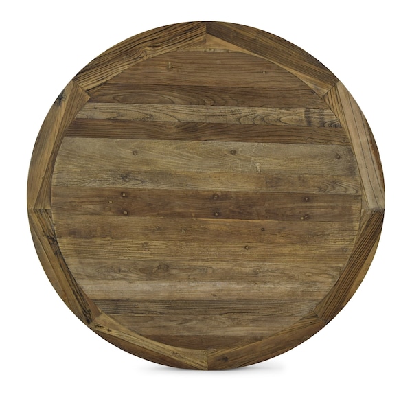 Atlas Commercial Products 60" Round Reclaimed Elm Farm Table Top - RFT35-60R-TOP