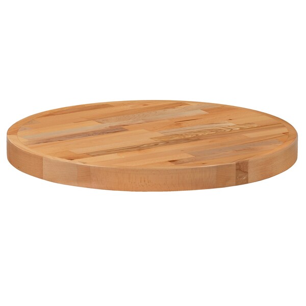 Flash Furniture 24" Round Butcher Block Style Table Top - XU-BB24RD-GG