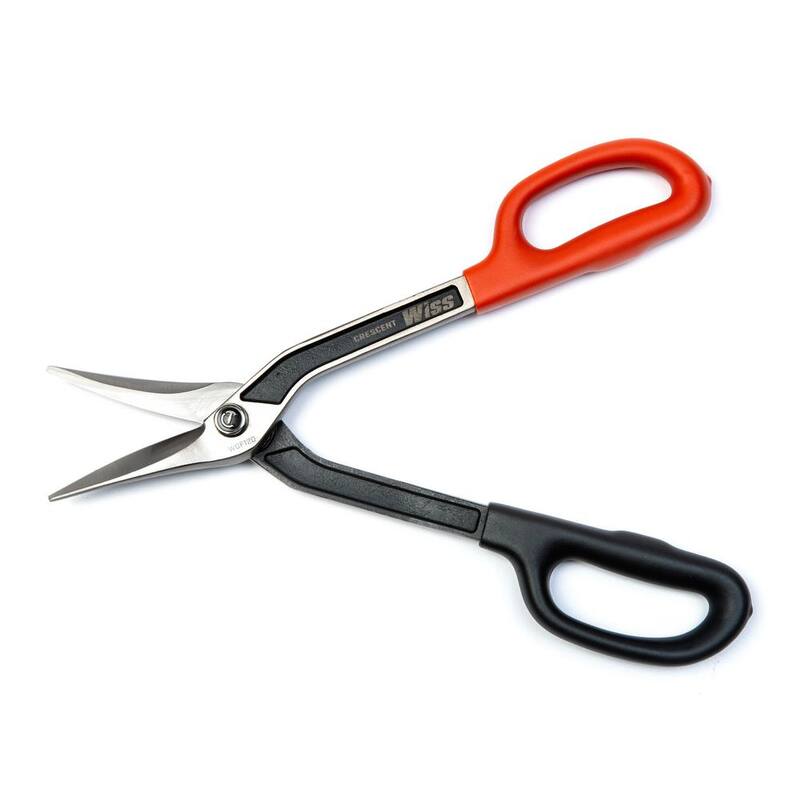 Crescent 12 in. Straight-Cut Duckbill Pattern Drop Forged Tinner Snips - WDF12D