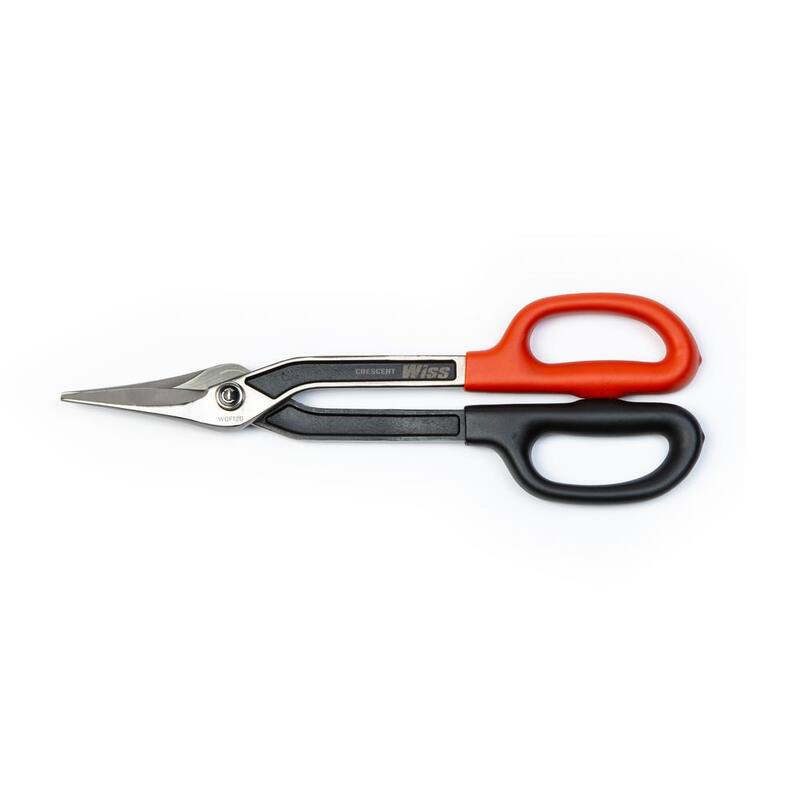 Crescent 12 in. Straight-Cut Duckbill Pattern Drop Forged Tinner Snips - WDF12D
