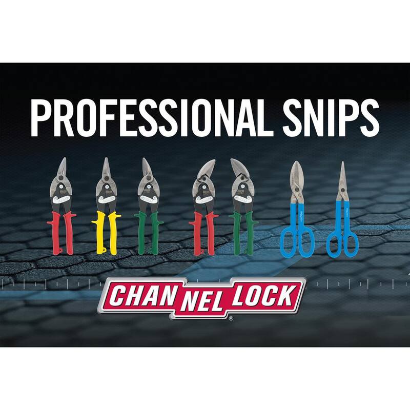 Channellock 10 in. Aviation Snip, Upright, Right Cut - 610UR