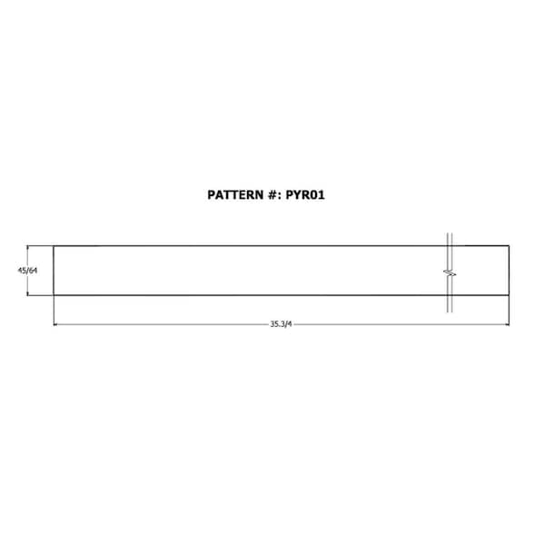 Alexandria Moulding Alexandria Moulding 11.75 in. W X 11.75 in. L X 0.75 in. Tabletop - PYR02-PY012C
