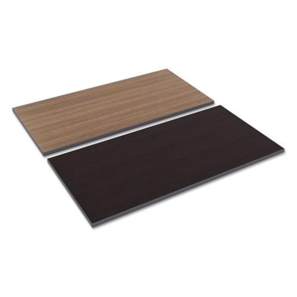 Fine-Line ALE Reversible Laminate Table Top Espresso & Walnut - 48 x 24 in. - FI285631
