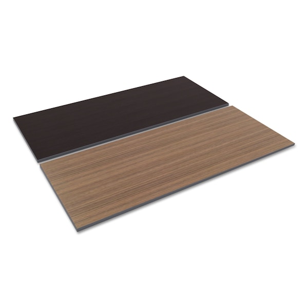 Alera Reversible Laminate Table Top, Rect, 71.5w x 29.5d, Espresso/Walnut - ALETT7230EW