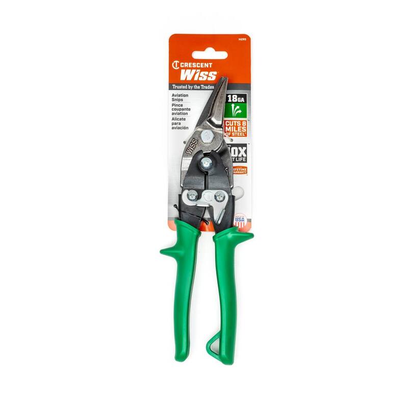 Crescent Wiss 9-3/4in. Compound Action Straight and Right Cut Aviation Snips (6-Piece) - M2R6PCB