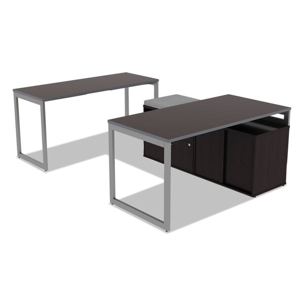 Alera Reversible Laminate Table Top, Rect, 59-3/8Wx23-5/8d, Espresso/Walnut - ALETT6024EW