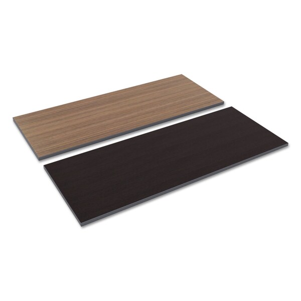 Alera Reversible Laminate Table Top, Rect, 59-3/8Wx23-5/8d, Espresso/Walnut - ALETT6024EW