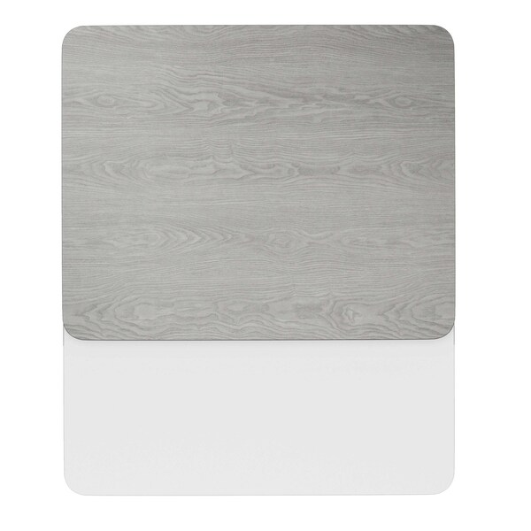 Flash Furniture Glenbrook 24in. x 30in. Rectangular Table Top with White or Gray Reversible Laminate Top - XU-WHGY-2430-GG
