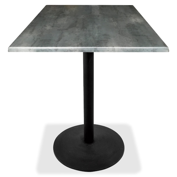 Holland Bar Stool Co 36" x 36" Black Steel, Indoor/Outdoor All-Season EnduroTop Table Top - OD36SBLKSTL