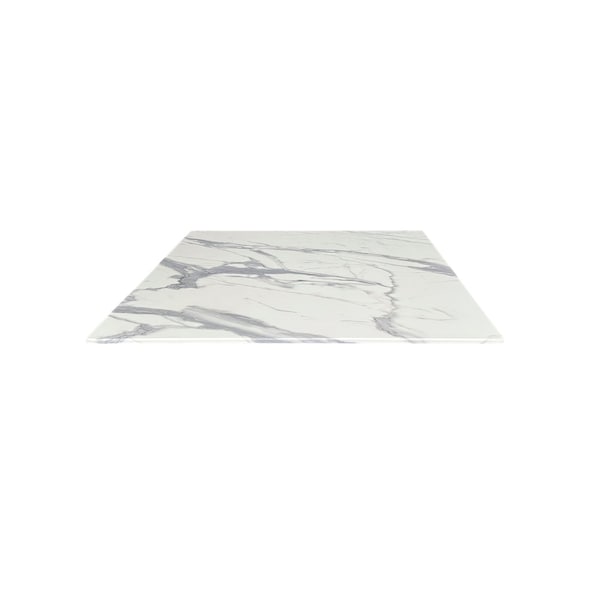 Holland Bar Stool Co 32 x 32 White Marble, IndoorOutdoor AllSeason EuroSlim Table Top by the  Co - ODS32SWM
