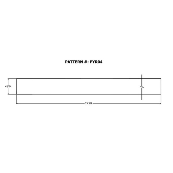 Alexandria Moulding Alexandria Moulding 23-3/4 in. W X 23-3/4 in. L X 3/4 in. Tabletop - PYR04-PY024C
