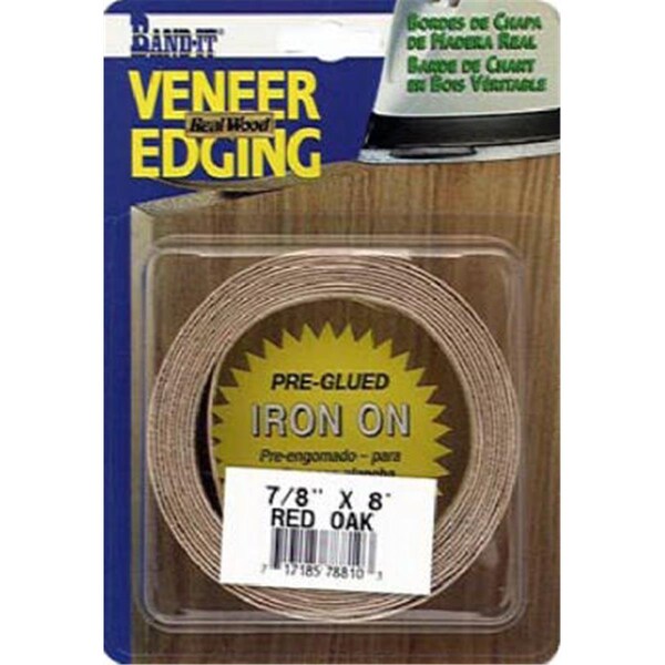 Cloverdale 78810 .88 in. x 8 ft. Red Oak- Wood Veneer Edgebanding - 709102