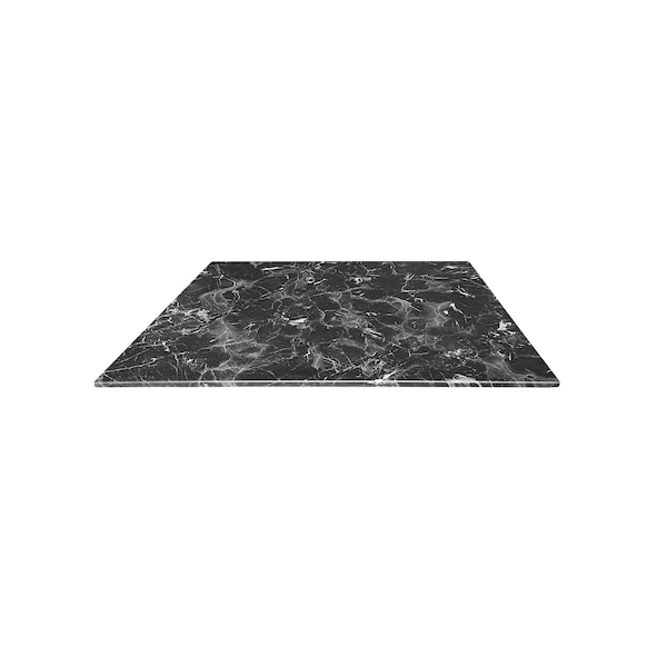 Holland Bar Stool Co 32 x 32 Black Marble, IndoorOutdoor AllSeason EuroSlim Table Top by the  Co - ODS32SBM