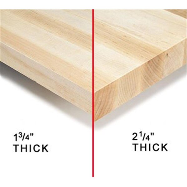 Betterbeds Maple Butcher Bench Top- Wood - 30 x 60 x 2.25 in. - BE3671832