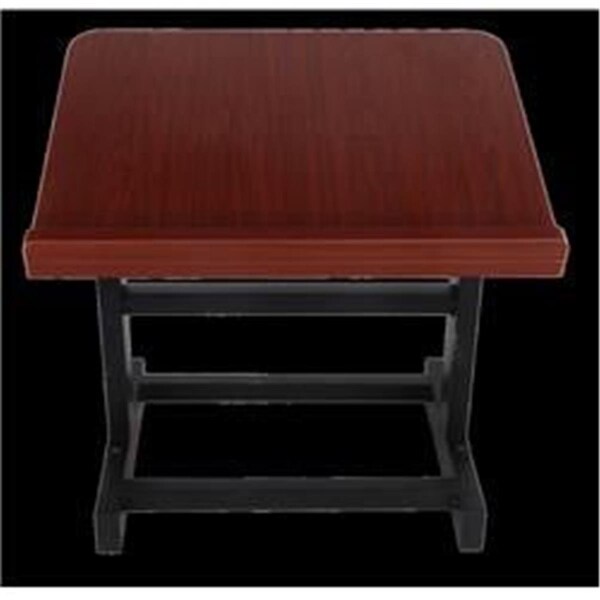 Implementar 12.5 in. Table Top Shtender with Metal Legs, Mahogany - IM3314104
