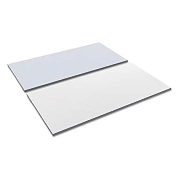 Fine-Line AL  Reversible Laminate Table Top - White & Gray - 35.5 x 35.5 in. - FI3209314