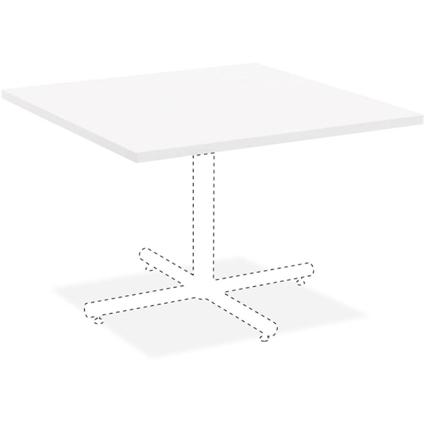 Lorell 36 x 36 in. Hospitality Square Tabletop - White - LLR99858