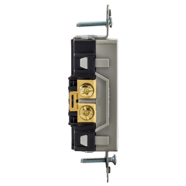 Hubbell Wiring Device-Kellems Commercial Specification Grade Style Line Decorator Duplex Receptacles - DR15GRYWRTR