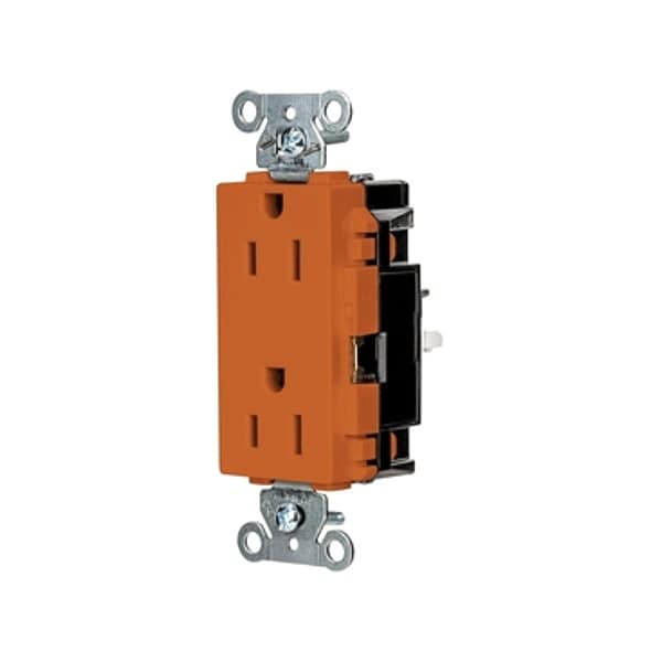 Hubbell Receptacle, 1/2 hp, 125V AC, NEMA 5-15R - DR15STO
