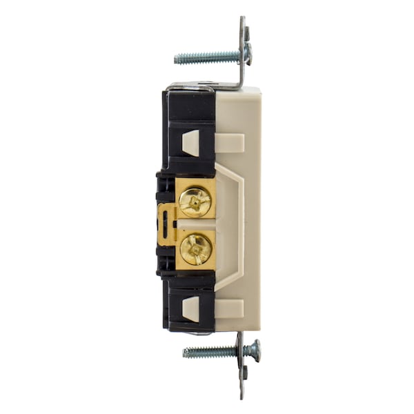 Hubbell Wiring Device-Kellems Commercial Specification Grade Style Line Decorator Duplex Receptacles - DR20LAWRTR