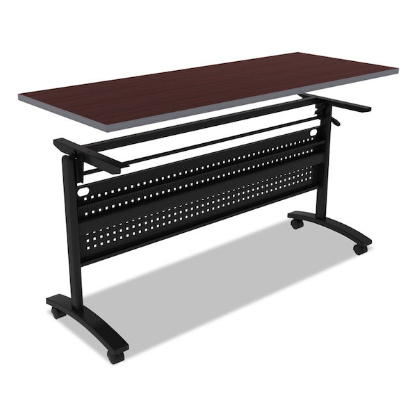 Alera Reversible Laminate Table Top, Rect, 59.5Wx23-5/8, Med Cherry/Mahogany - ALETT6024CM