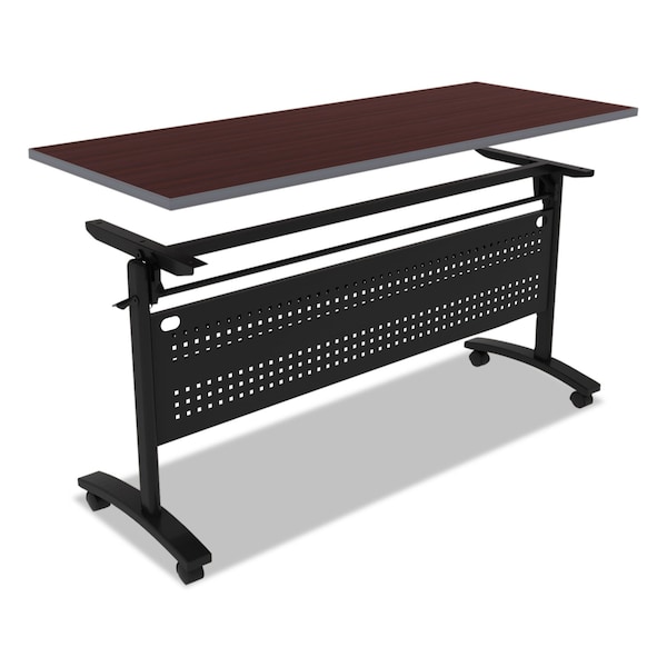 Alera Reversible Laminate Table Top, Rect, 59.5Wx23-5/8, Med Cherry/Mahogany - ALETT6024CM
