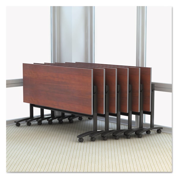Alera Reversible Laminate Table Top, Rect, 59.5Wx23-5/8, Med Cherry/Mahogany - ALETT6024CM