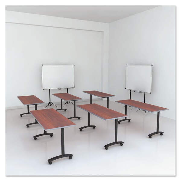 Alera Reversible Laminate Table Top, Rect, 59.5Wx23-5/8, Med Cherry/Mahogany - ALETT6024CM