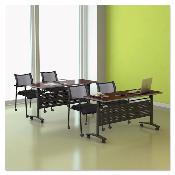 Alera Reversible Laminate Table Top, Rect, 59.5Wx23-5/8, Med Cherry/Mahogany - ALETT6024CM