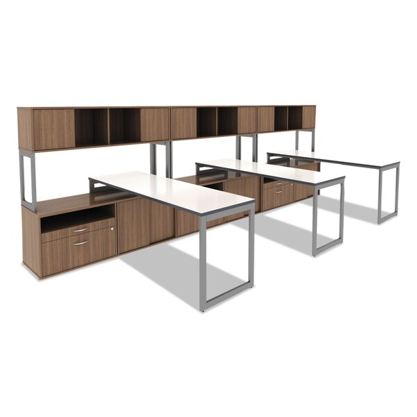 Alera Reversible Laminate Table Top, Rectangle, 71.5w x 23 5/8d, White/Gray - ALETT7224WG