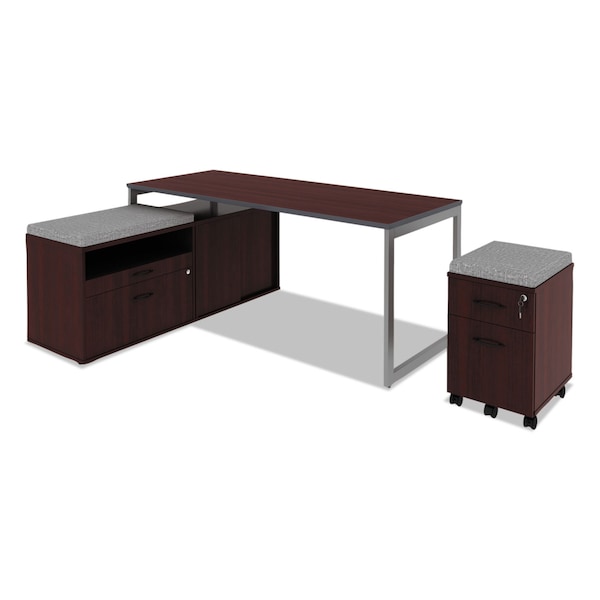 Alera Reversible Laminate Table Top, Rect, 71.5 x 29.5, Med Cherry/Mahogany - ALETT7230CM