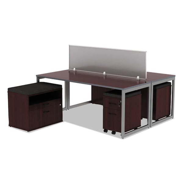 Alera Reversible Laminate Table Top, Rect, 71.5 x 29.5, Med Cherry/Mahogany - ALETT7230CM