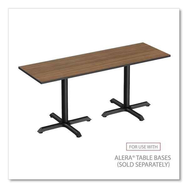 Alera Reversible Laminate Table Top, Rect, 71.5w x 23 5/8d, Espresso/Walnut - ALETT7224EW