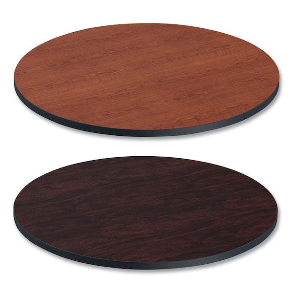 Alera Round Rev Lam Table Top, Round, Med Cherry/Mahog , Mahogany Tabletop - ALETTRD36CM