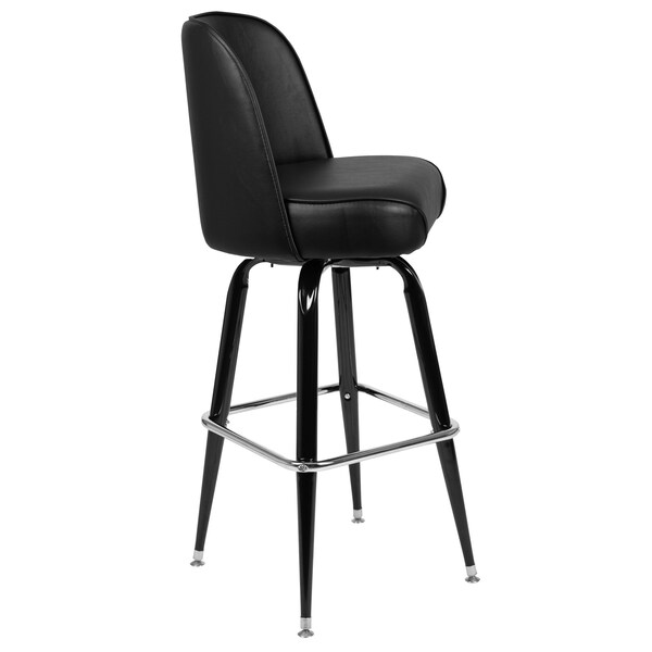 Flash Furniture Metal Barstool w/Swivel Bucket Seat - XU-F-125-GG