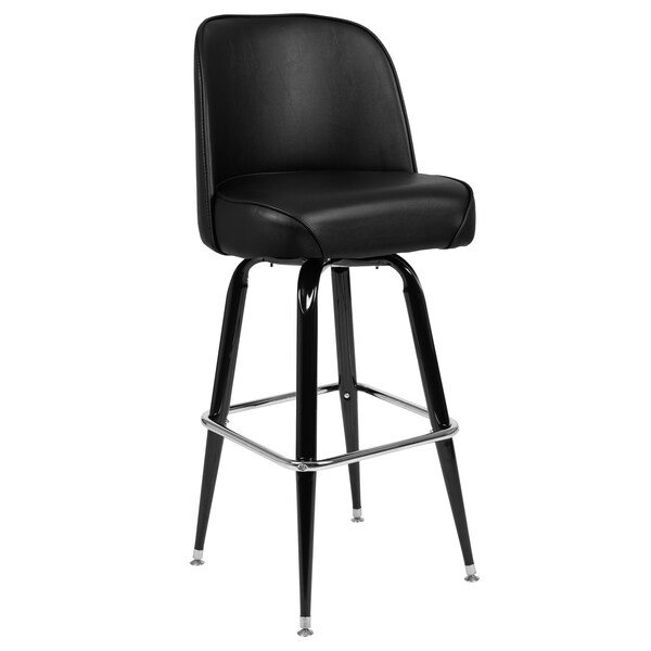 Flash Furniture Metal Barstool w/Swivel Bucket Seat - XU-F-125-GG